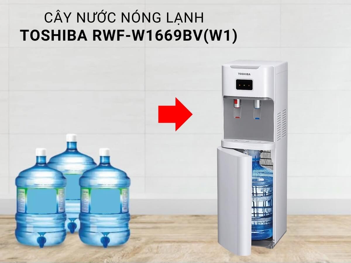Cây nước nóng lạnh Toshiba RWF-W1669BV(W1) đỉnh cao công nghệ cho cuộc sống tiện nghi
