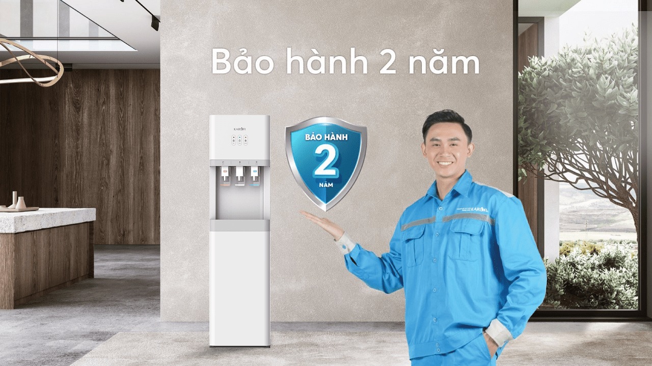 Cây nước nóng lạnh Karofi 3 vòi HCV208 đỉnh cao công nghệ, thiết kế thời thượng