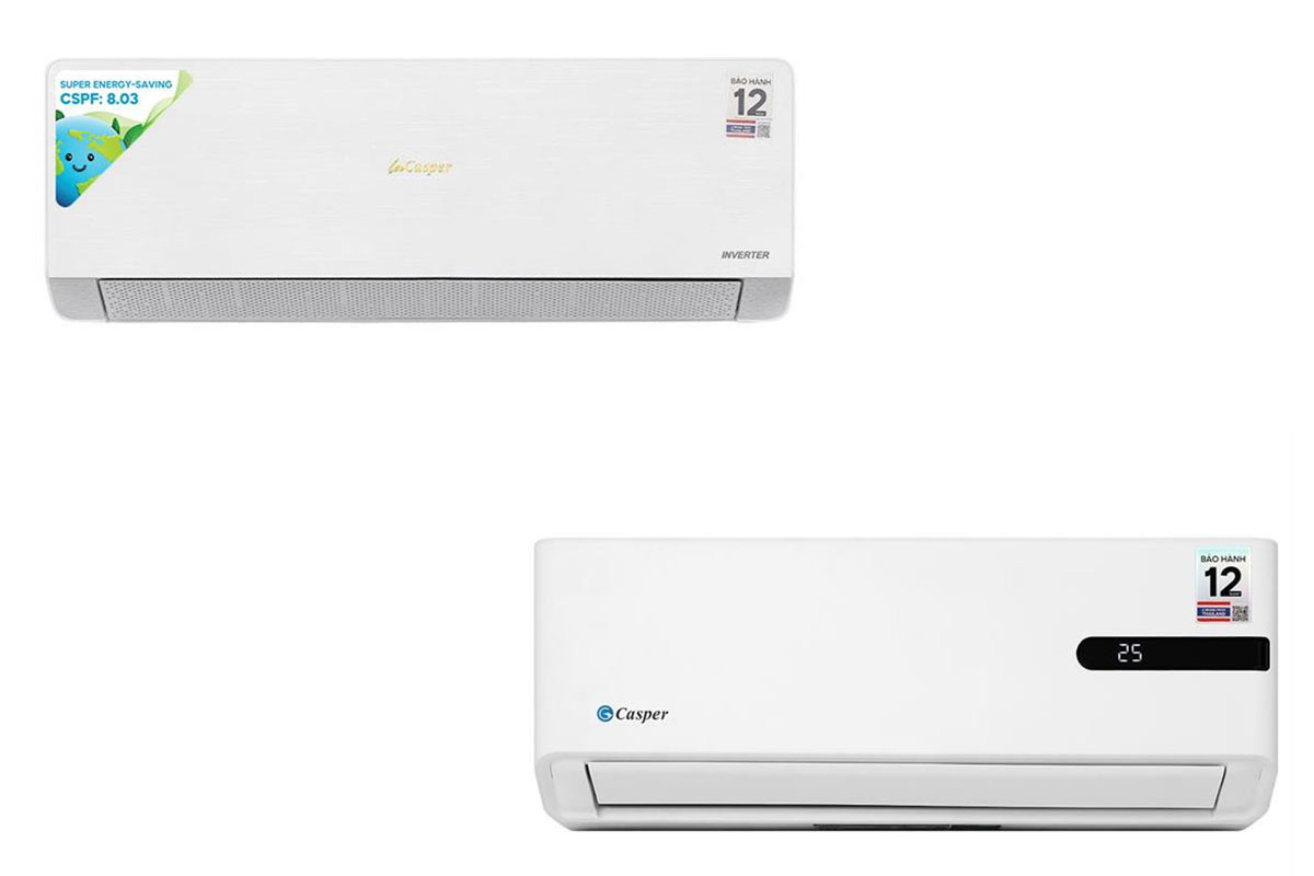 So sánh chất lượng giữa điều hòa Casper XC-09IU38 và GC-09IB36 cùng ra mắt năm 2025
