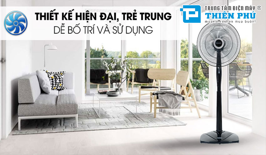 Quạt Cây Sharp PJ-S40RV-DG Có Điều Khiển