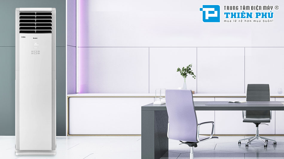 Tận hưởng không gian mát lạnh tối ưu với điều hòa cây Gree 30000btu GVC30AMXH-K6NNC7B