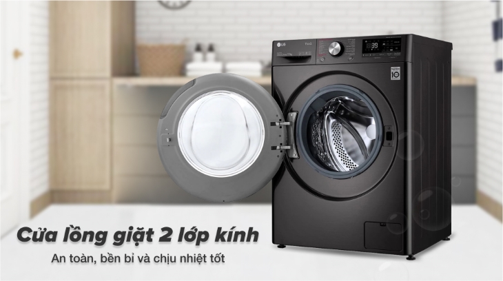 Vì sao máy giặt LG cửa ngang 10kg FV1410S4B được nhiều gia đình Việt tin chọn?