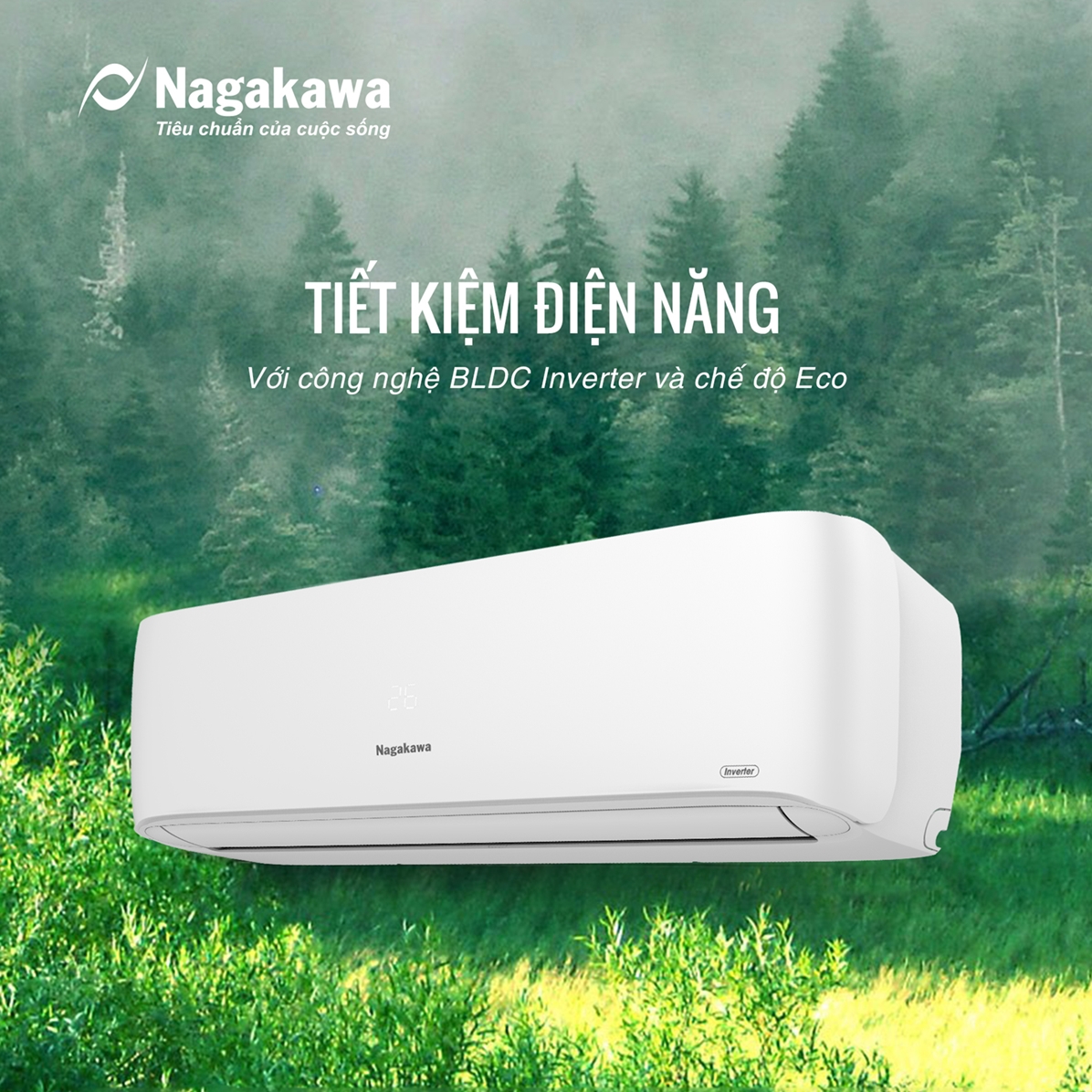 Điều hòa Nagakawa 24000btu NIS-C24R2U51 dịu mát ngày hè oi ả