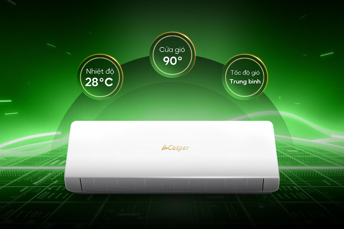 Top 3 model điều hòa Casper inverter tiết kiệm điện đáng mua nhất cho phòng dưới 15m2