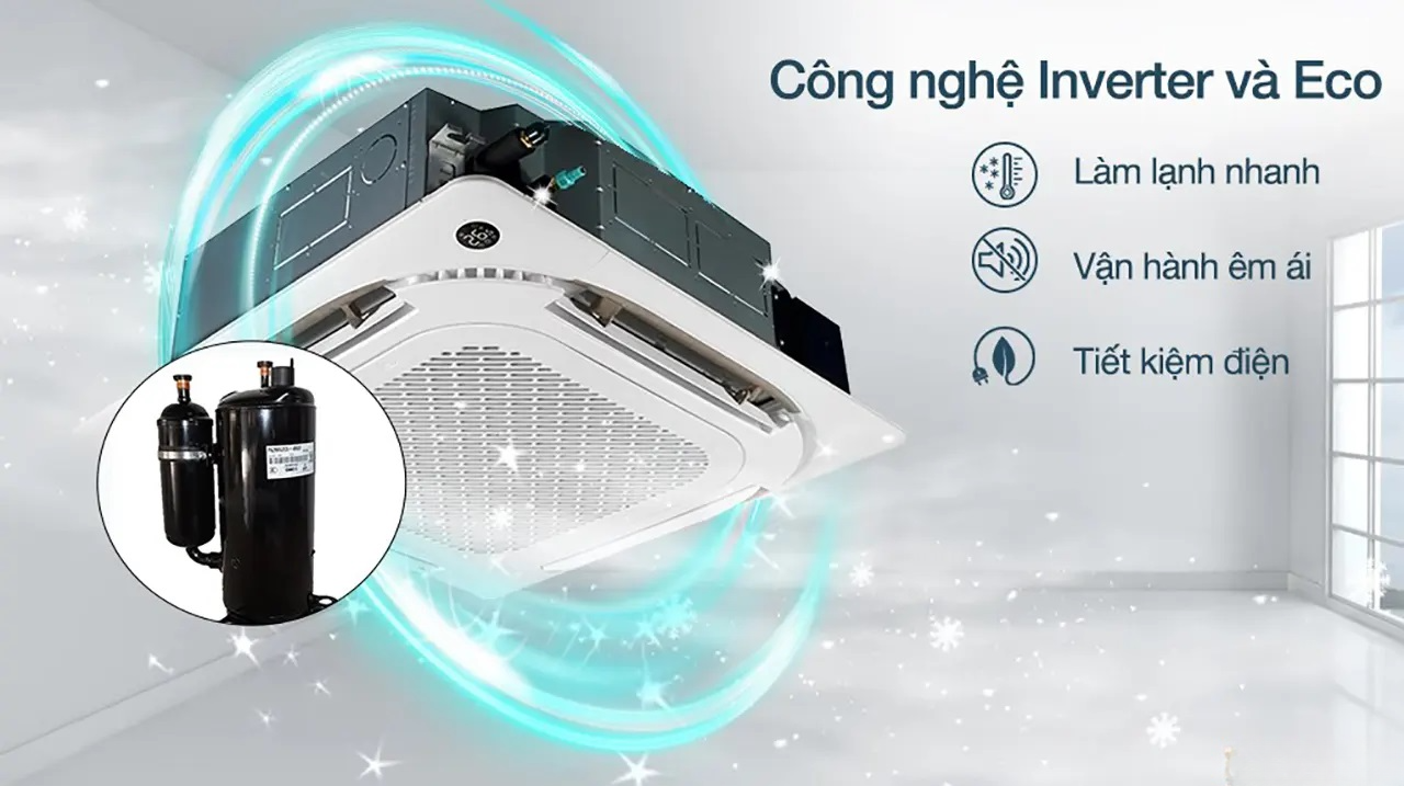 So sánh 2 mẫu điều hòa âm trần Midea giá rẻ MCD1-50CRN8 và MCD1-50CRDN8-R: Lựa chọn tiết kiệm hay công nghệ inverter vượt trội?