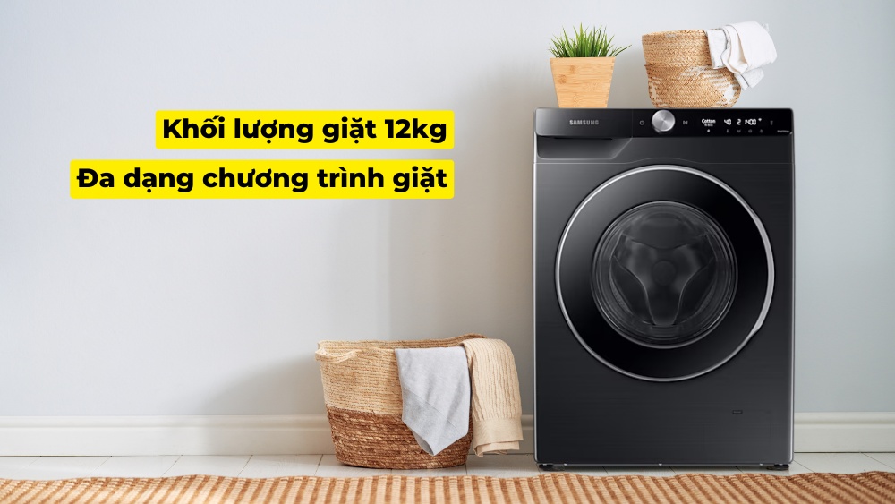 máy giặt Samsung inverter WW12CG604DLBSV 12kg 