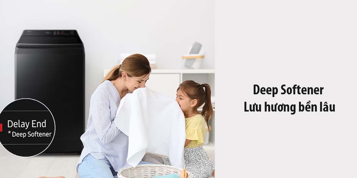 Top máy giặt cửa trên đáng mua nhất 2025 - Máy giặt samsung 12kg WA12CG5886BV/SV