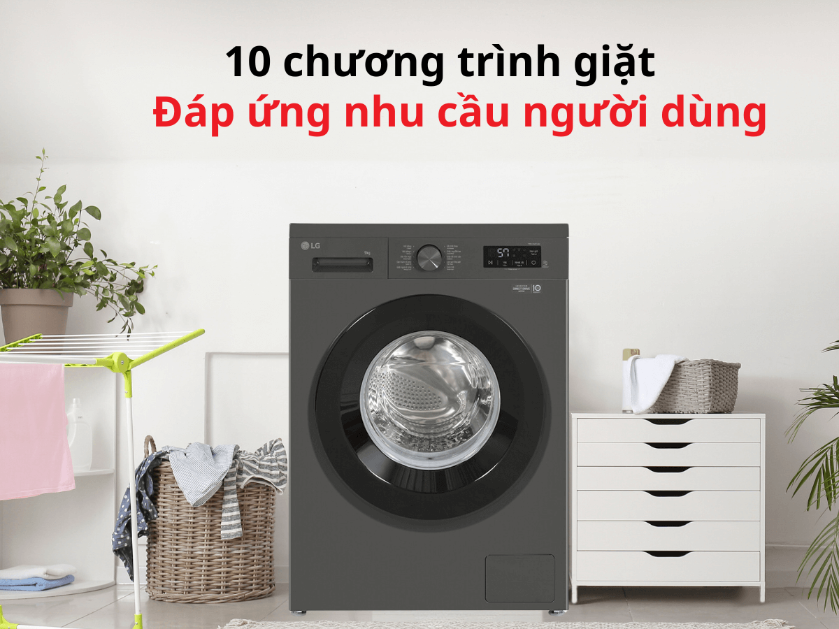 Máy giặt LG cửa ngang 9Kg FB1209S6M có gì đặc biệt mà ai cũng muốn mua 
