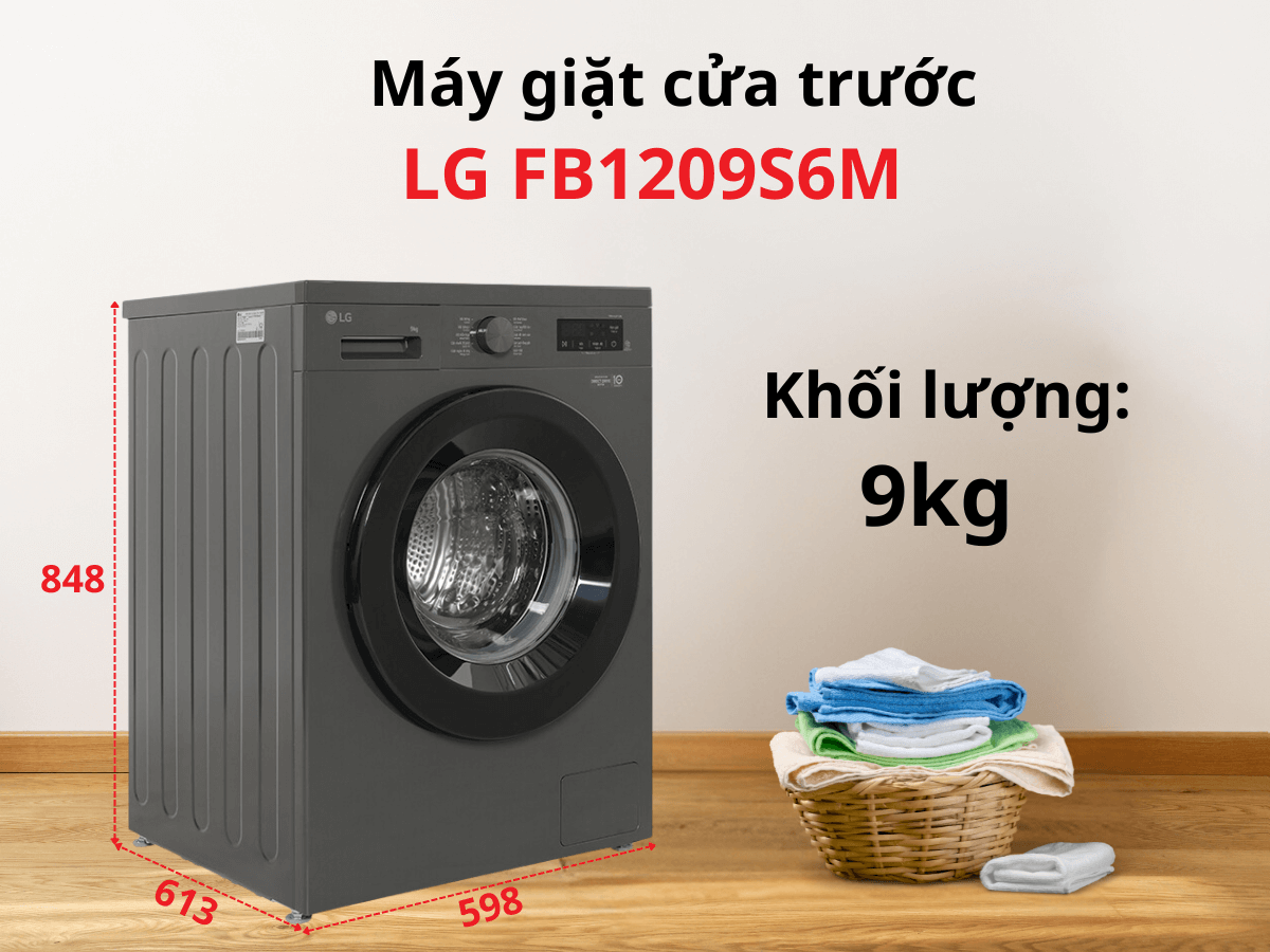 Máy giặt LG FB1209S6M có gì đặc biệt mà ai cũng muốn mua 