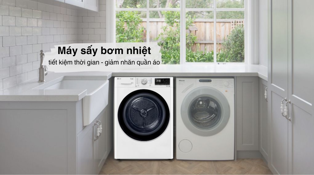 Máy sấy quần áo LG DVHP50W sản xuất tại Hàn Quốc được người tiêu dùng săn đón