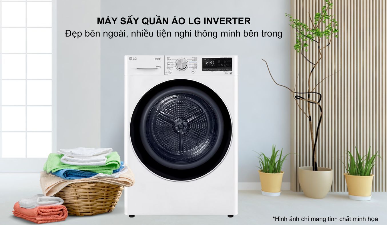 Tìm hiểu 3 chiếc máy sấy quần áo LG inverter giá rẻ được bán chạy nhất hiện nay 