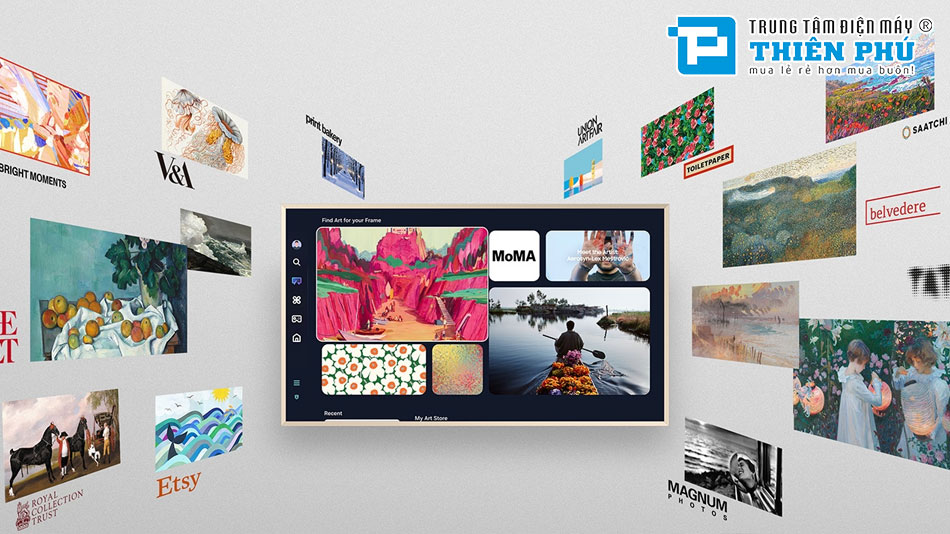 Smart Tivi Samsung The Frame QLED 55 Inch 4K QA55LS03FAKXXV