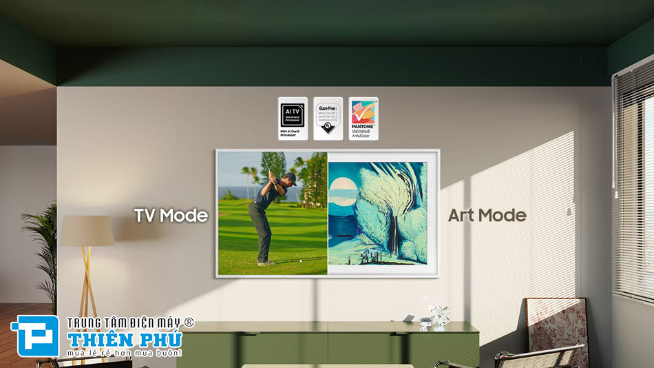 Smart tivi Samsung 55 inch QA55LS03FAKXXV – Nghệ thuật hóa không gian, trải nghiệm chuẩn QLED 4K
