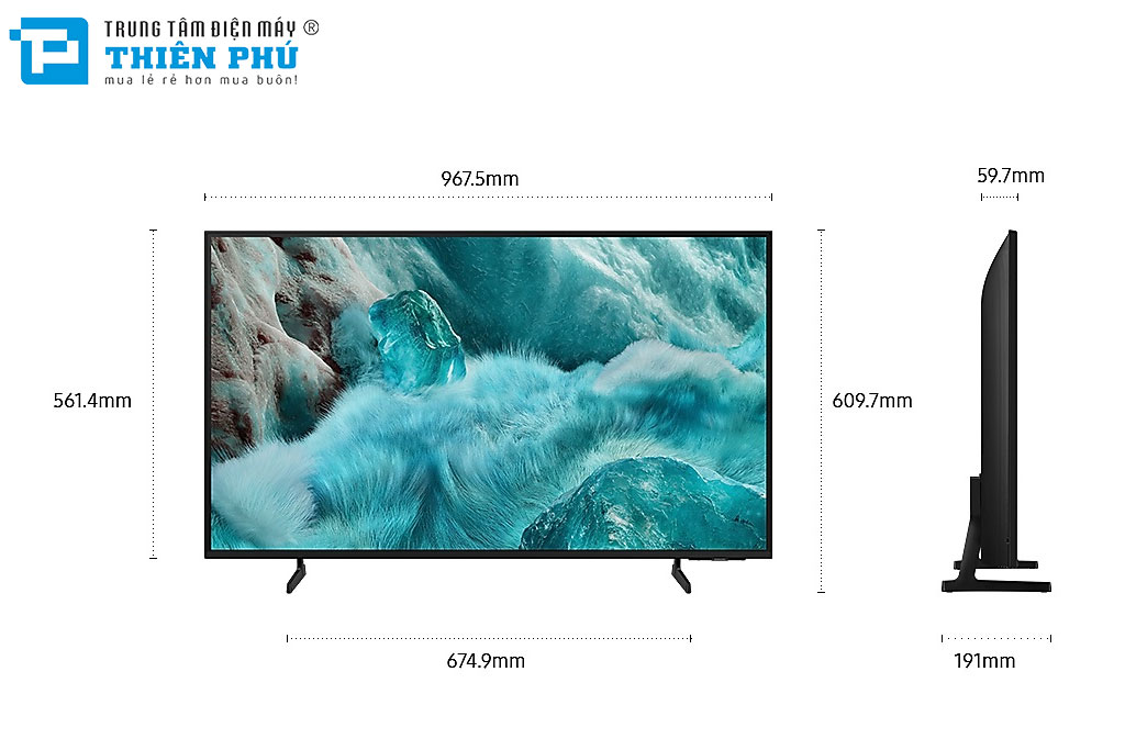 Chỉ 7tr650 sở hữu tivi Samsung QLED 43 inch 4K Vision AI QA43Q7FAAKXXV cực hời