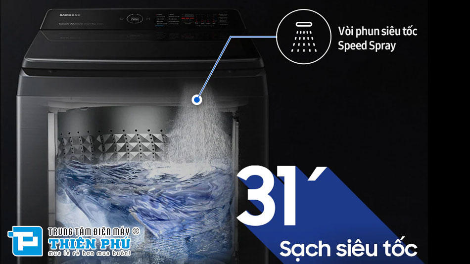 Máy Giặt Samsung Inverter 13Kg WA80F13S5BSV