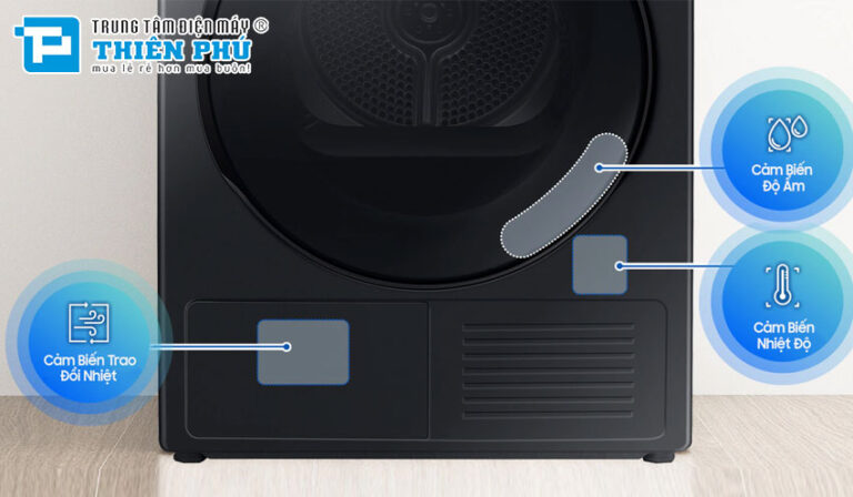 6 đặc điểm của máy sấy quần áo Samsung 9kg DV90T7240BB/SV ghi điểm trong mắt người tiêu dùng