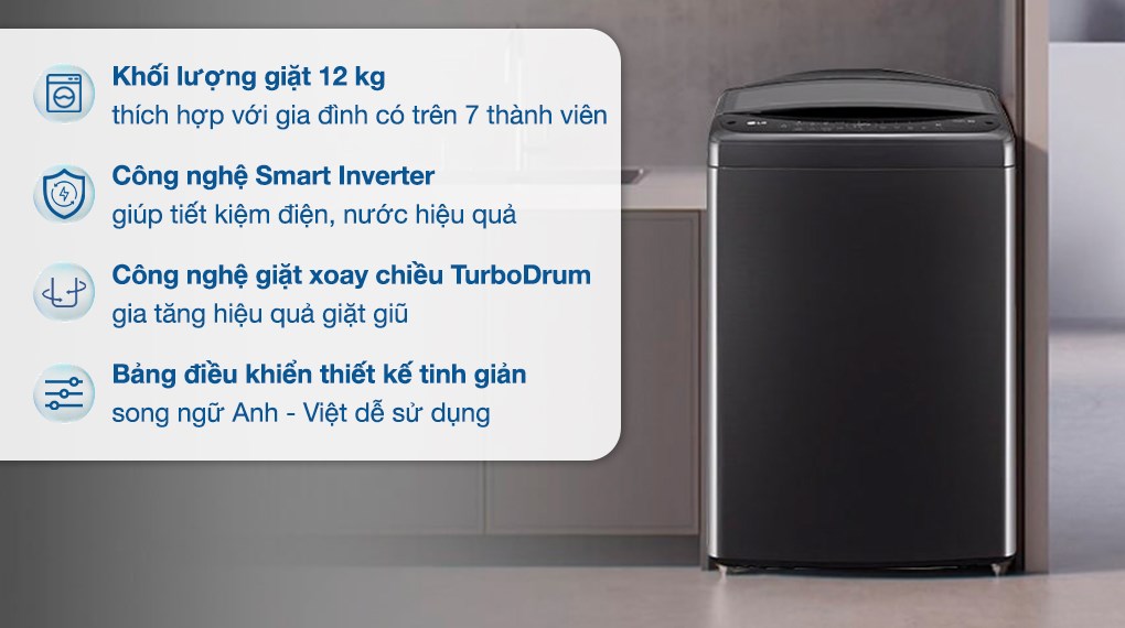 Khám phá máy giặt 12kg samsung WA12CG5745BV/SV và LG T2512VBTB có gì đặc biệt? 