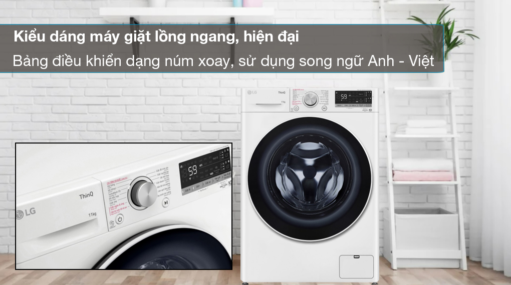 Máy giặt LG 11kg cửa trên T2511VBTB và cửa trước FV1411S4WA: Dùng model nào phù hợp