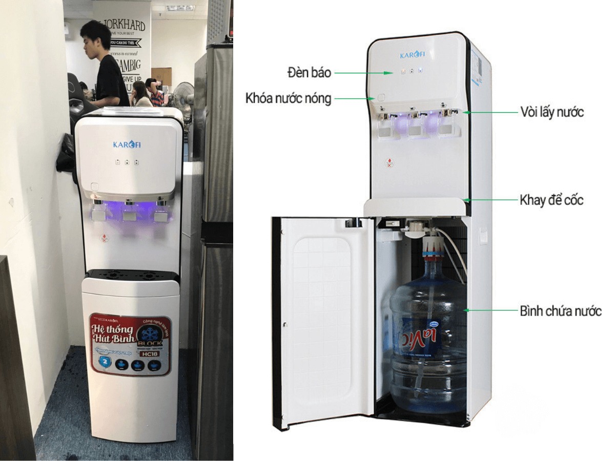 Khám phá cây nước nóng lạnh Karofi 3 vòi HC18 công nghệ vượt trội, tiện nghi tối đa