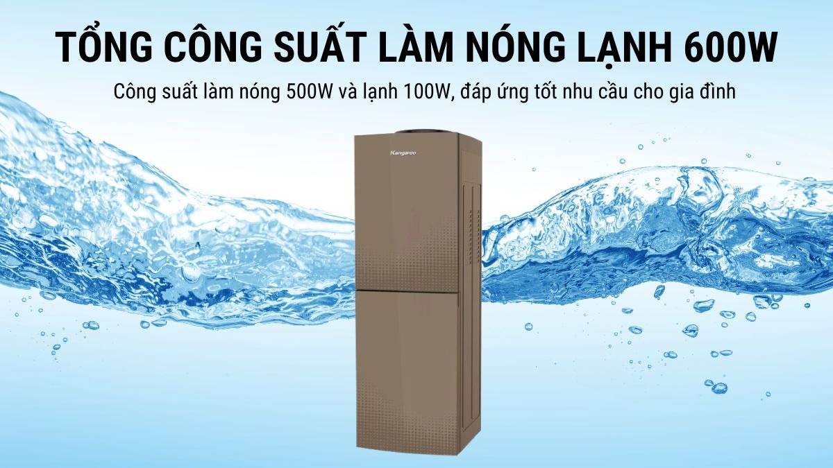 Cây nước nóng lạnh Kangaroo 3 vòi KG58A3 lựa chọn đậm chất công nghệ cho cuộc sống tiện nghi