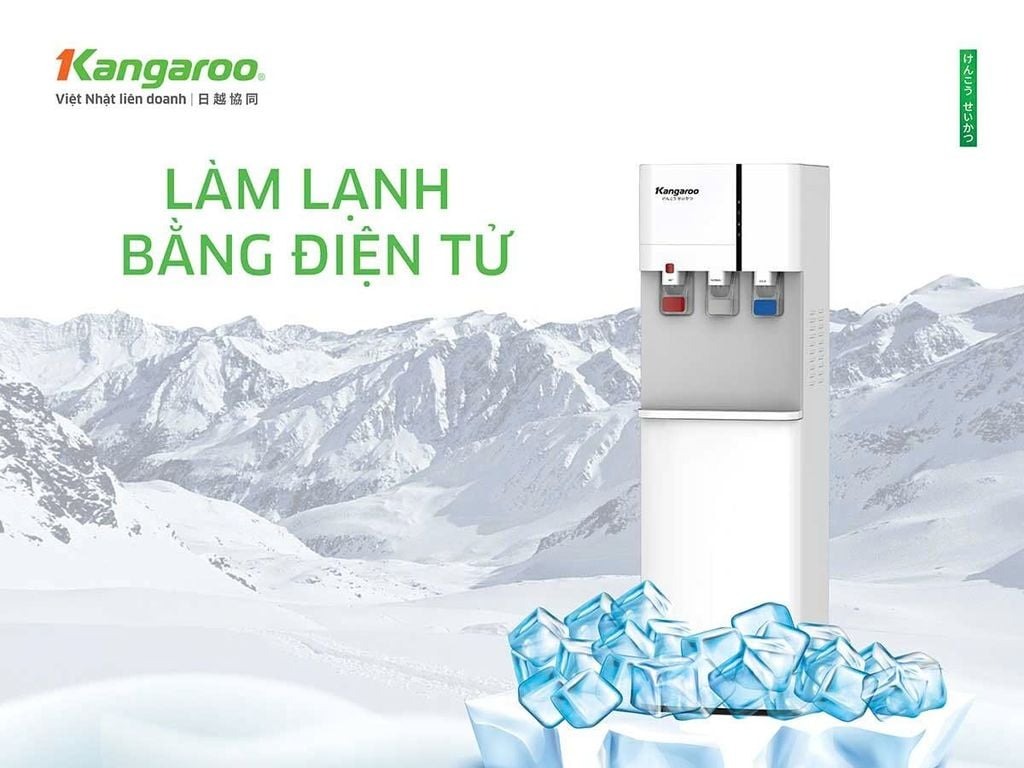 Cây nước nóng lạnh Kangaroo 3 vòi KG59A3 thiết kế sang trọng, hiệu quả vượt trội