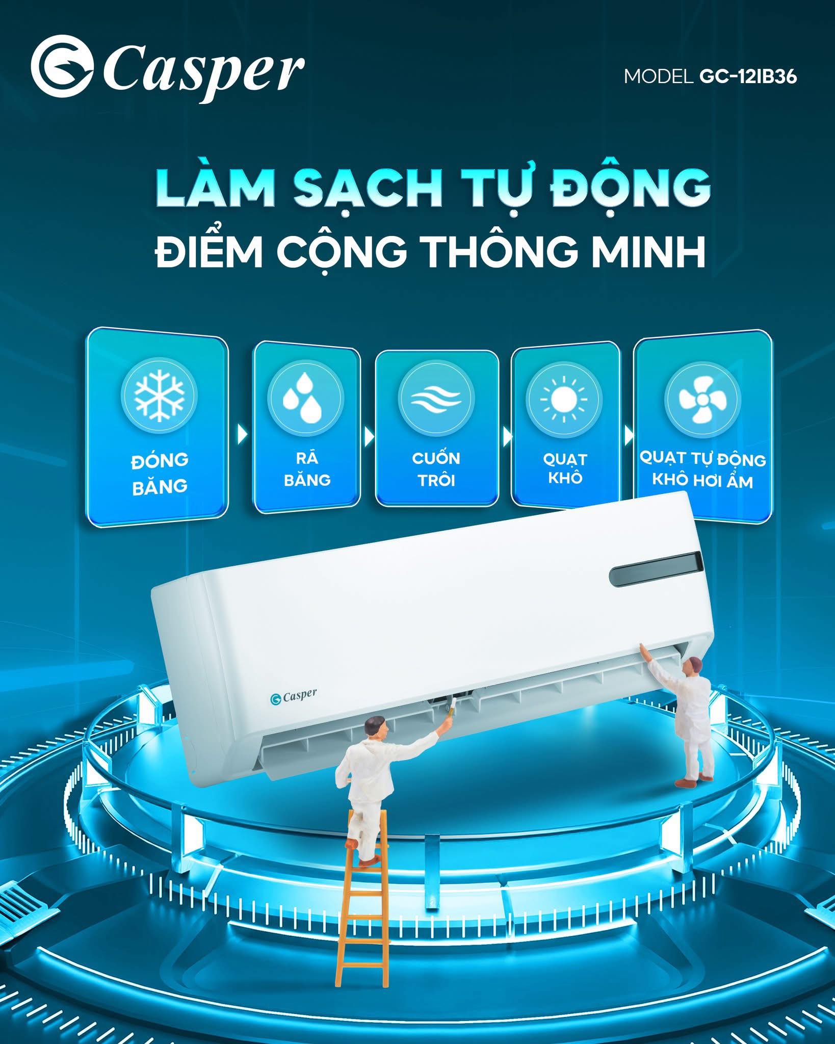 Điều hòa Casper nào làm lạnh nhanh, chạy êm, bền bỉ? Xem ngay top 3 đáng mua nhất