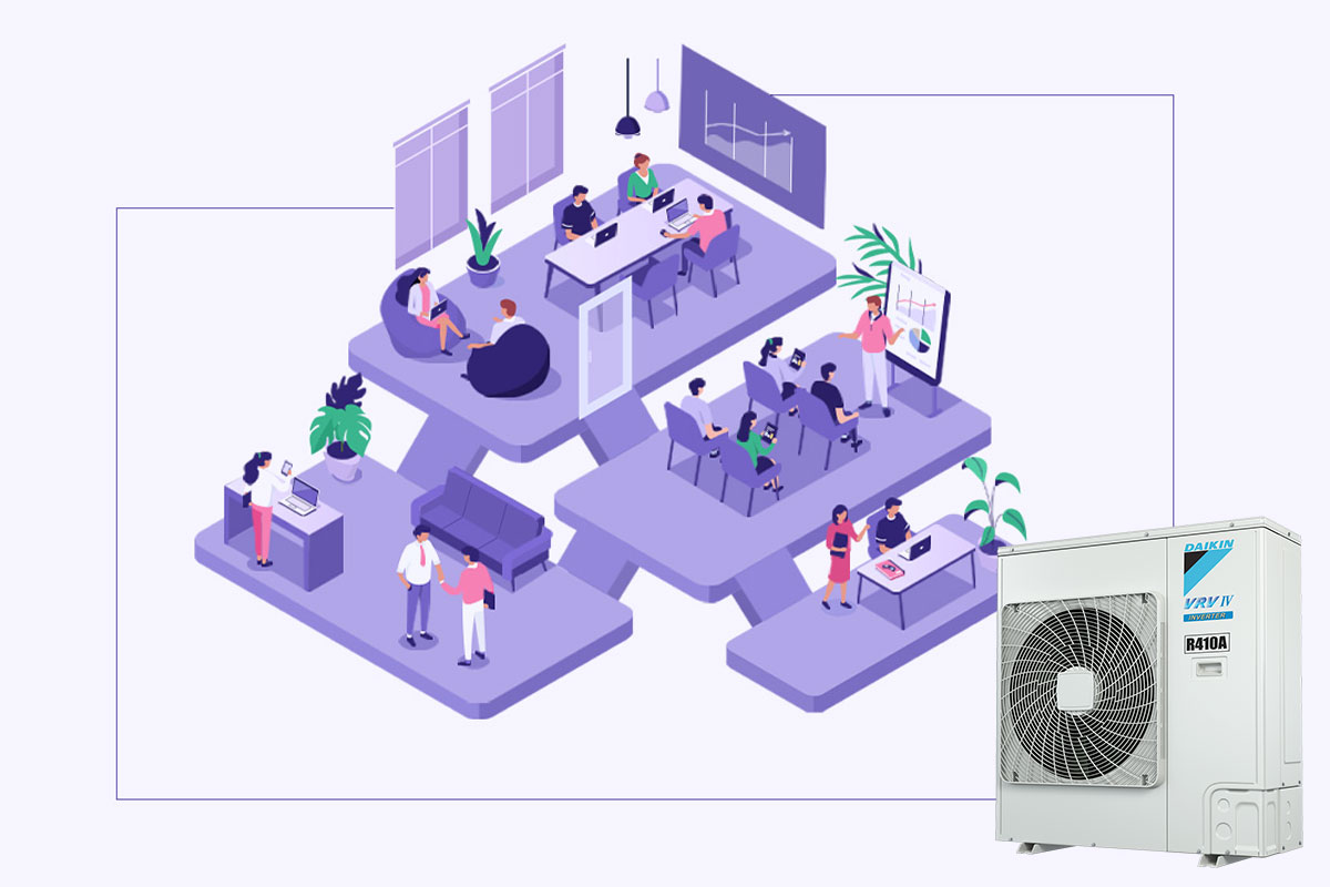 Những công nghệ và chức năng được trang bị cho điều hòa trung tâm Daikin S-RXMQ8AY1