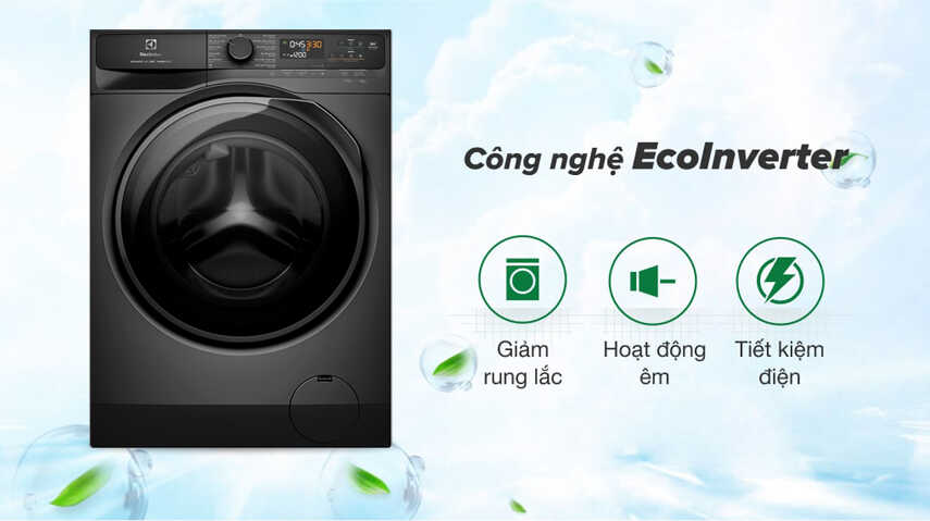 Công nghệ tiên tiến, giặt sạch mỗi ngày với máy giặt electrolux 10Kg EWF1024D3SC 