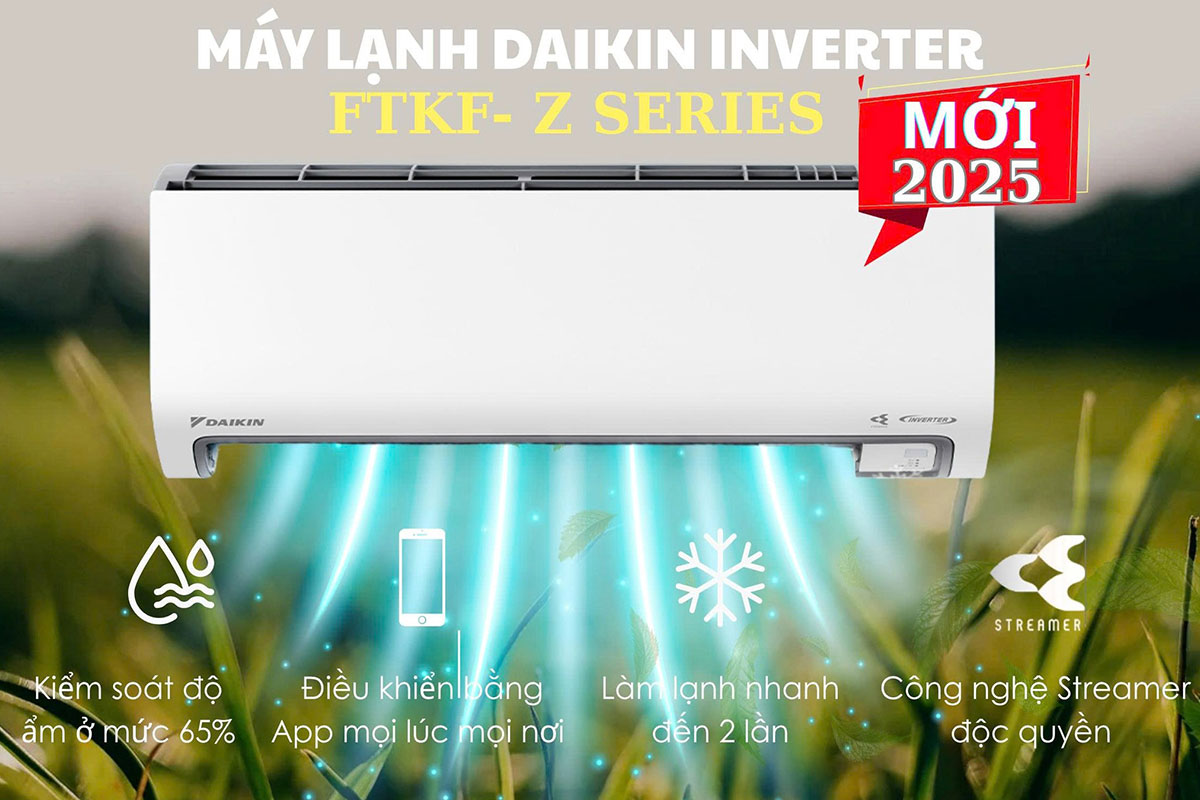 Giá giảm sâu, điều hòa Daikin 12000btu FTKF35ZVMV là lựa chọn tốt cho phòng dưới 20m2