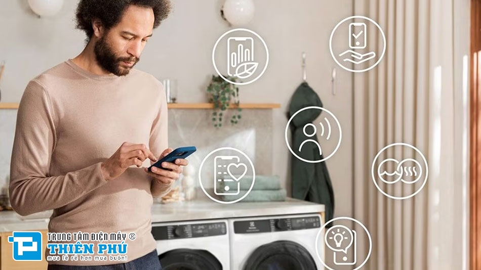Giải pháp giặt giũ thông minh với máy giặt electrolux inverter EWF1023P5WC  - 10kg 