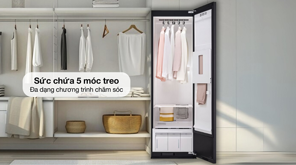 Tủ chăm sóc quần áo LG thông minh SC5MBR80H nâng niu từng bộ trang phục của gia đình bạn