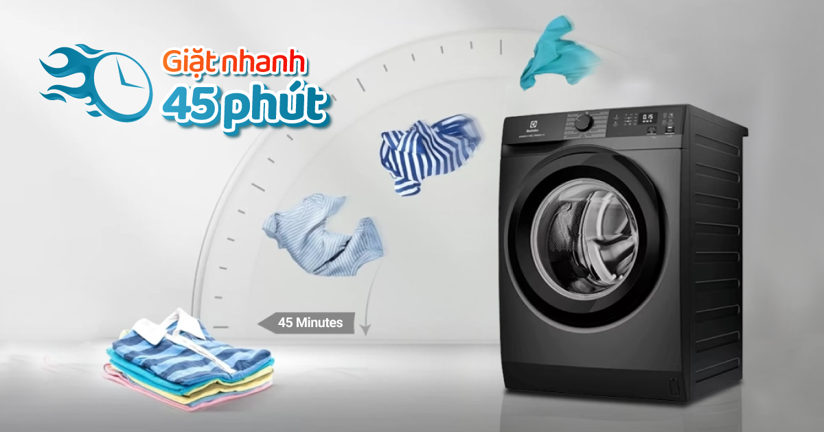 Công nghệ tiên tiến, giặt sạch mỗi ngày với máy giặt electrolux 10Kg EWF1024D3SC 