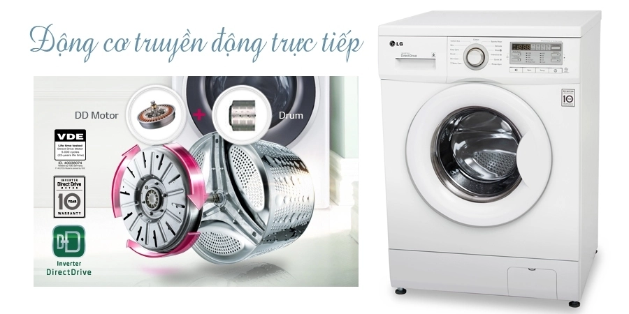 Những điểm cải tiến mới nhất trên máy giặt LG 9kg cửa ngang FB1209S5W thu hút người dùng 