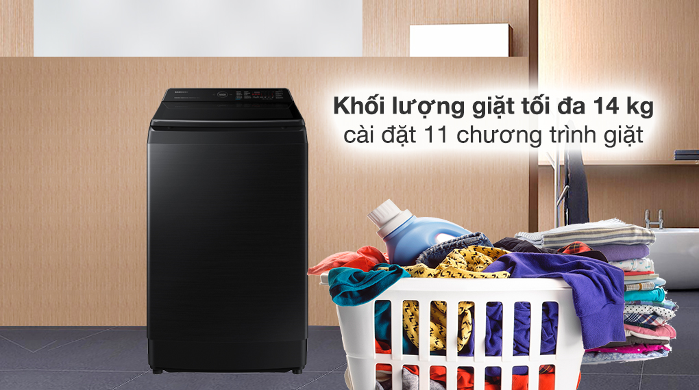 Hướng dẫn sử dụng tính năng Super Speed và Intensive Wash trên máy giặt Samsung lồng đứng WA14CG5886BV/SV hiệu quả nhất