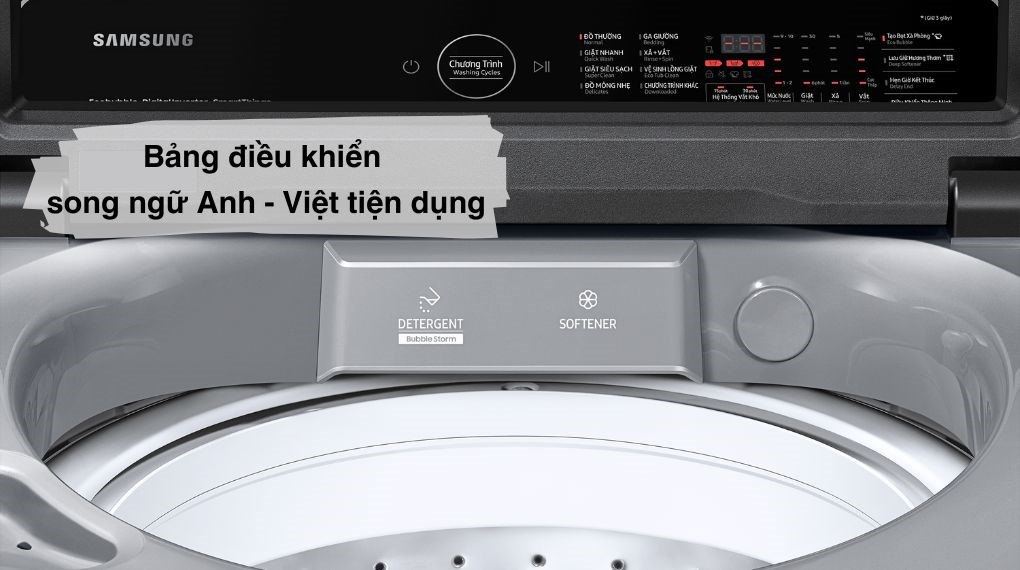 Hướng dẫn sử dụng máy giặt samsung 12Kg WA12CG5745BV/SV để tiết kiệm điện, tiết  kiệm nước hiệu quả 