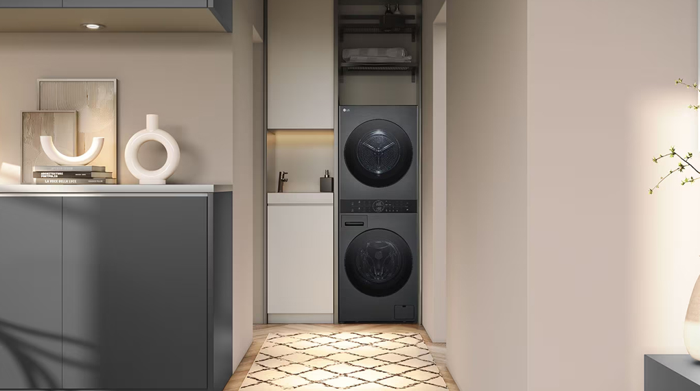 4 ưu điểm đáng chú ý của tháp giặt sấy LG thông minh WT1410NHB 