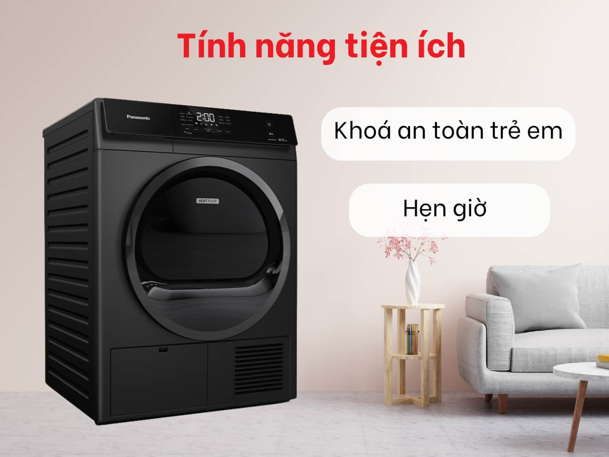 Đặc điểm nổi bật của máy sấy quần áo Panasonic 10.5kg NH-EH05JD1BV