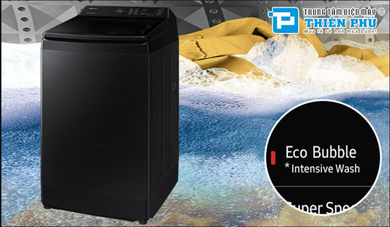 Hướng dẫn sử dụng máy giặt samsung 12Kg WA12CG5745BV/SV để tiết kiệm điện, tiết  kiệm nước hiệu quả 