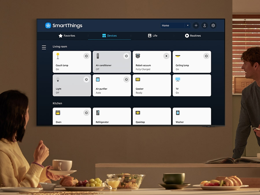 Trải nghiệm hình ảnh và âm thanh cao cấp trên tivi Samsung QLED QA65Q6FAAKXXV