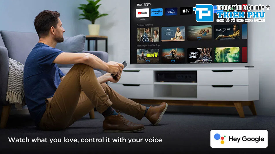 Google Tivi TCL 4K QD-MiniLED 55 Inch 55C6K
