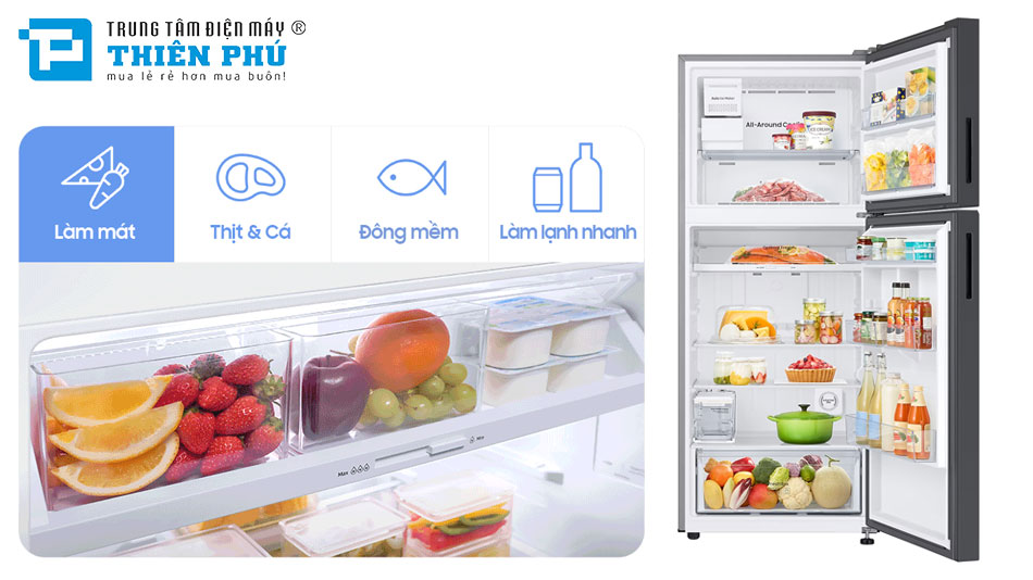 Tủ Lạnh Samsung Inverter 385 Lít Bespoke RT38CB668422SV