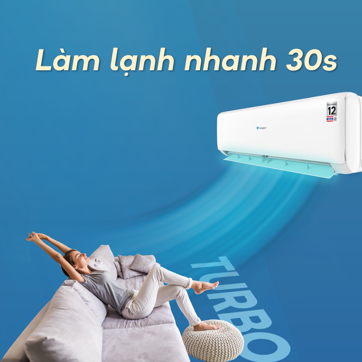 Những lý do điều hòa Casper 12000btu 1 chiều JC-12IU36 thu hút người dùng ở 2025