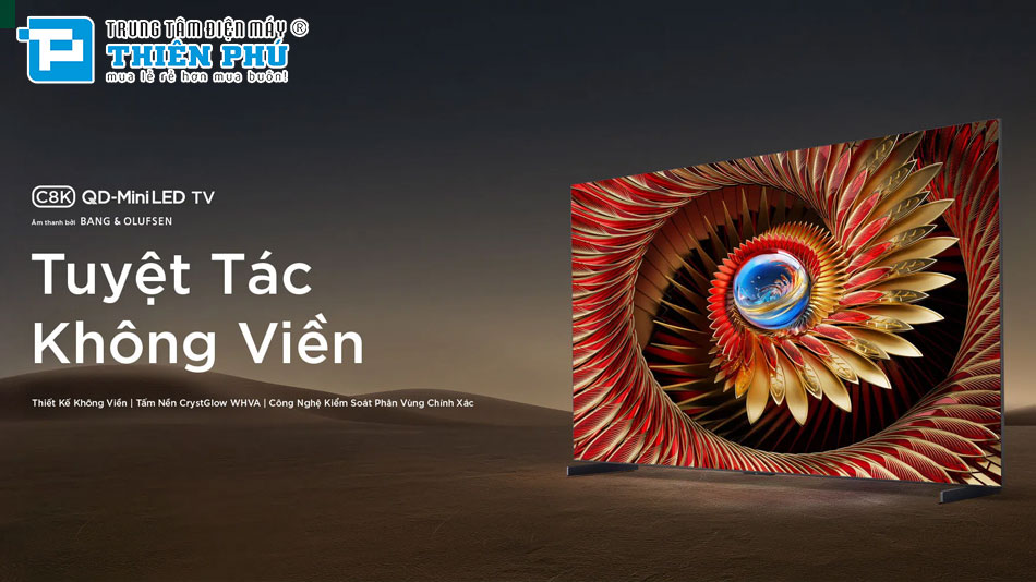 Google Tivi TCL 4K QD-MiniLED 75 Inch 75C8K