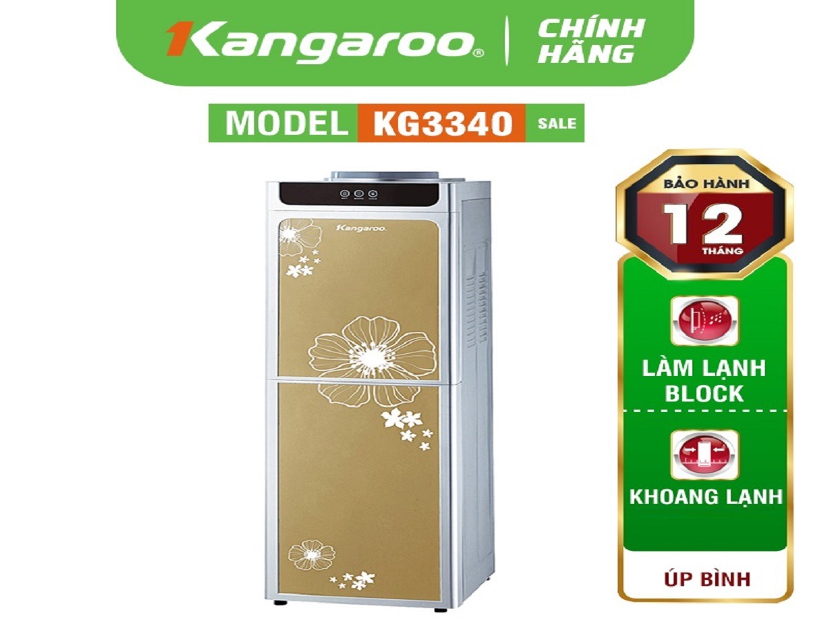 Khám phá những tiện ích bất ngờ ở cây nước nóng lạnh Kangaroo úp bình KG3340