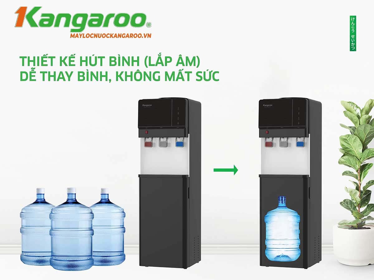 Cây nước nóng lạnh Kangaroo hút bình KG64A3 giải pháp công nghệ tiên tiến cho không gian sống hiện đại