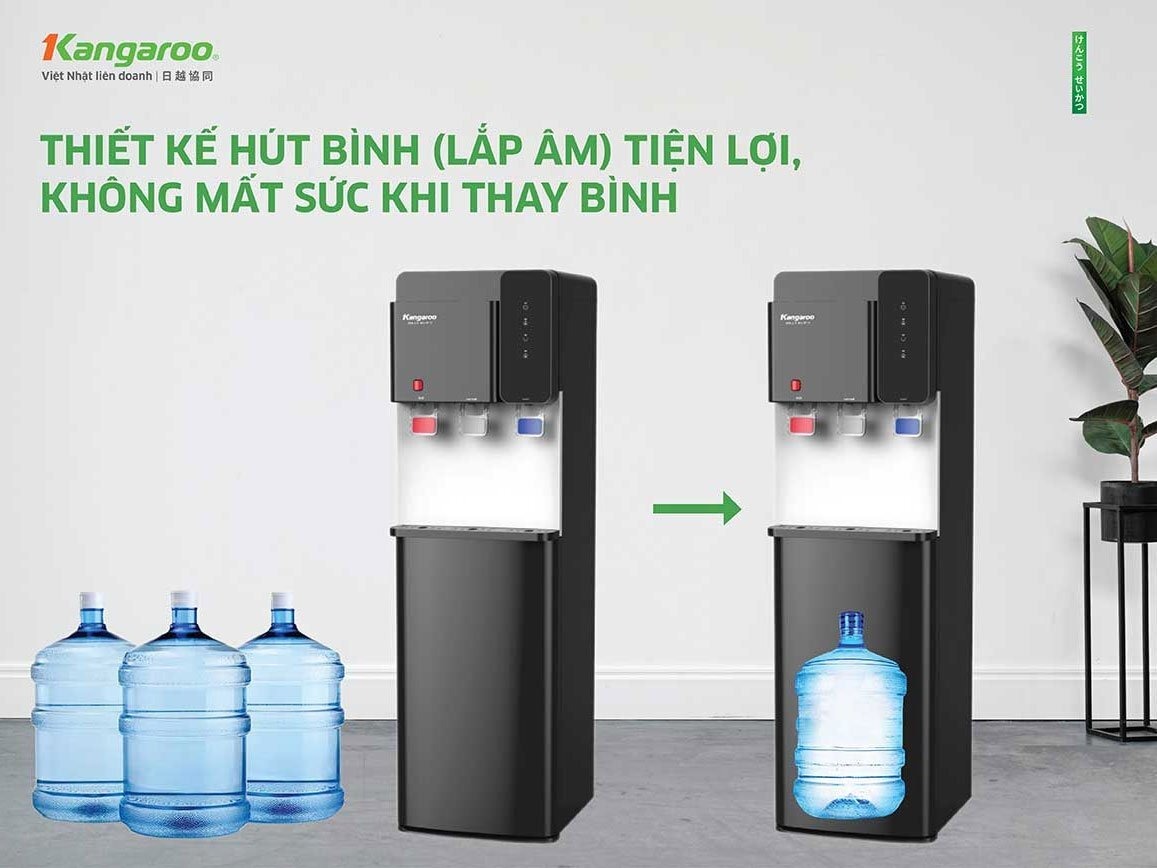 Cây nước nóng lạnh Kangaroo hút bình KG699A3 công nghệ làm lạnh tiên tiến, hiệu suất vận hành bền bỉ