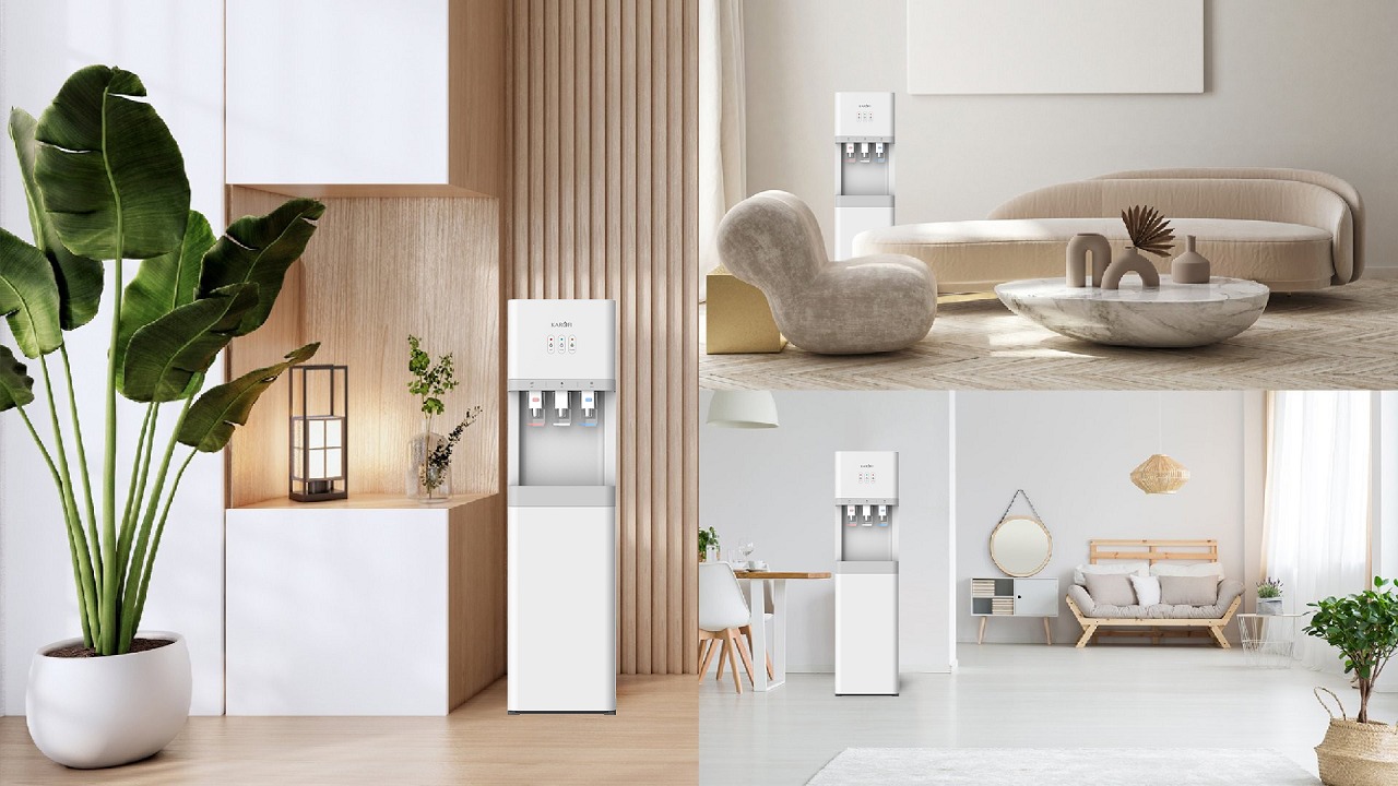 Cây nước nóng lạnh Karofi 3 vòi HCV208 công nghệ block, an toàn và tiết kiệm điện cho mọi gia đình