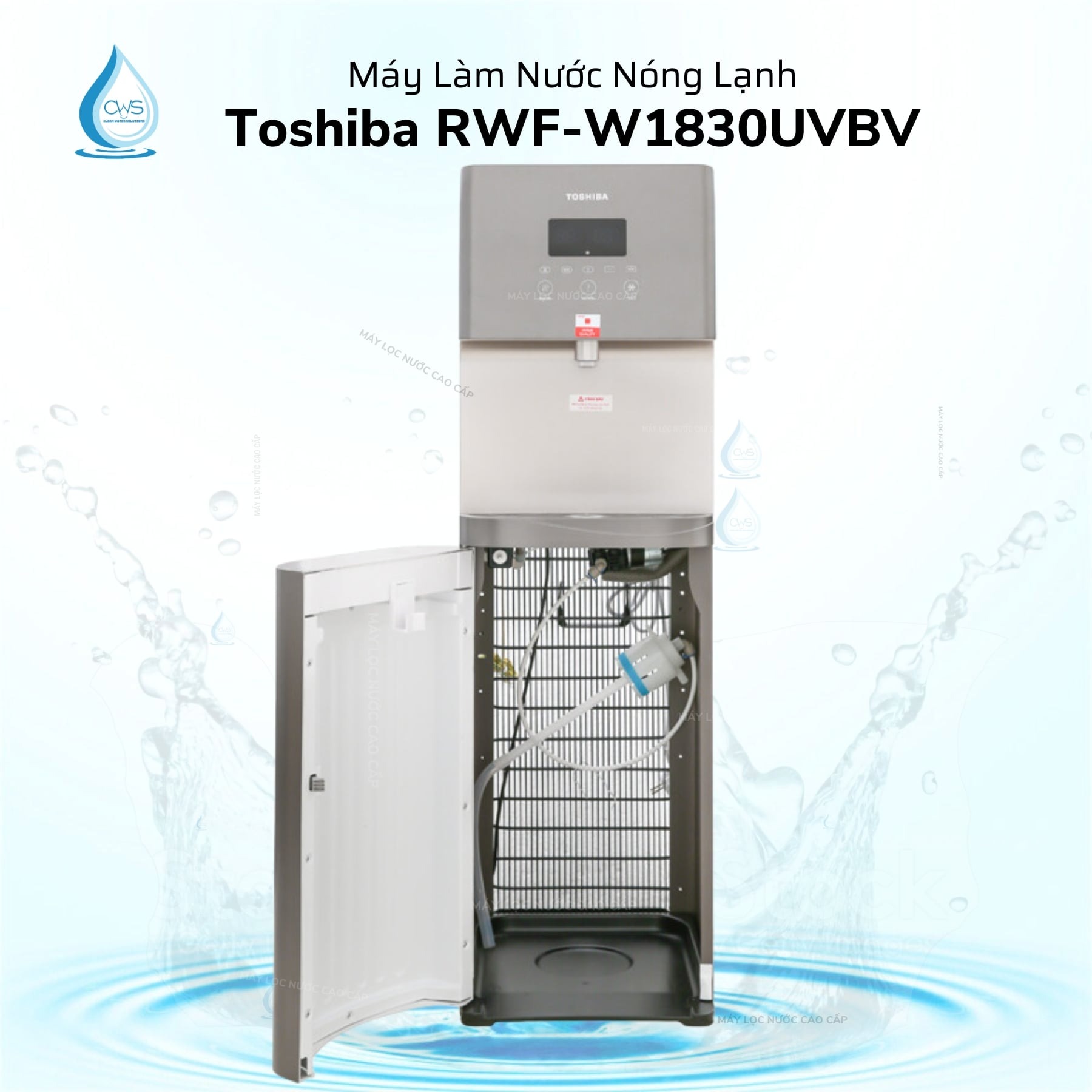 Cây nước nóng lạnh Toshiba hút bình RWF-W1830UVBV(T) thiết kế tinh tế và công nghệ đột phá cho không gian hiện đại