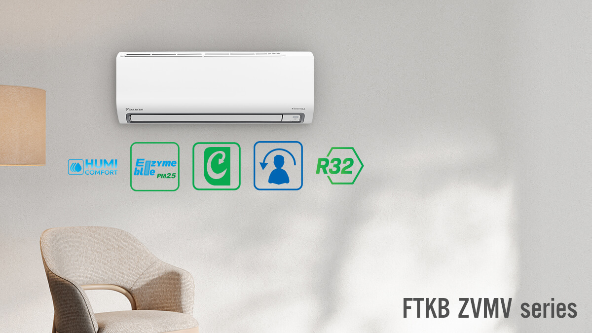 Điều hòa Daikin 18000btu FTKB50ZVMV, điều hòa với nhiều tiện ích thông minh đáng chú ý