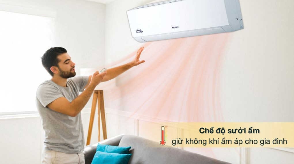 Những tính năng không thể bỏ qua trên điều hòa Gree 2 chiều inverter BD24HI